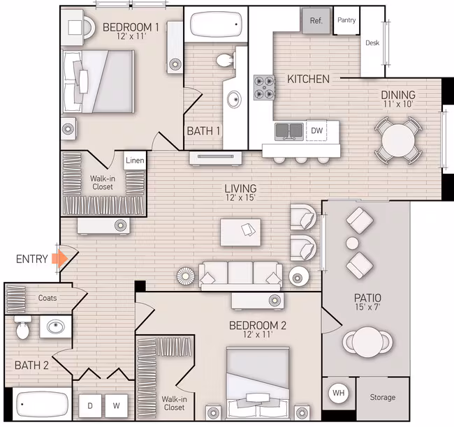 Unit 3107 0268 floor plan